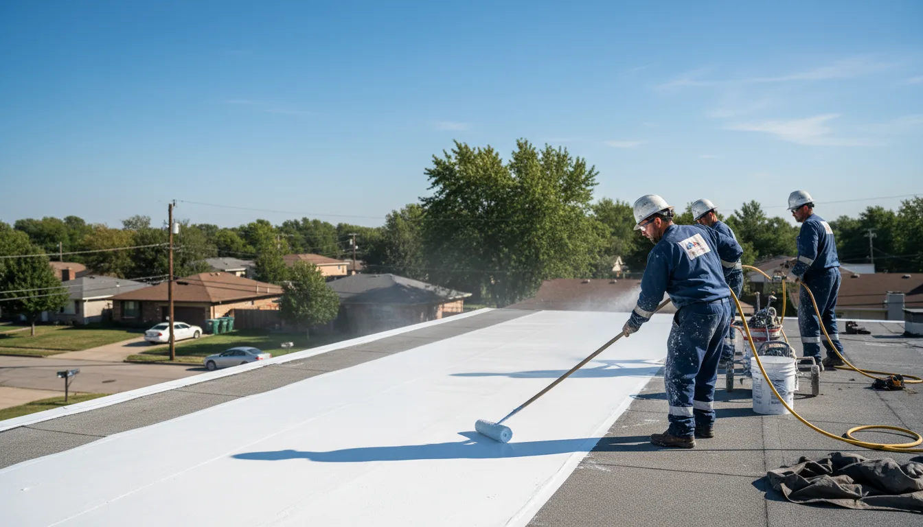 Commercial roof coating in Seatonville, IL near me